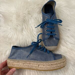 [Celtic & Co - made in Spain] Blue Espadrille Sneakers - Size 8/8.5
